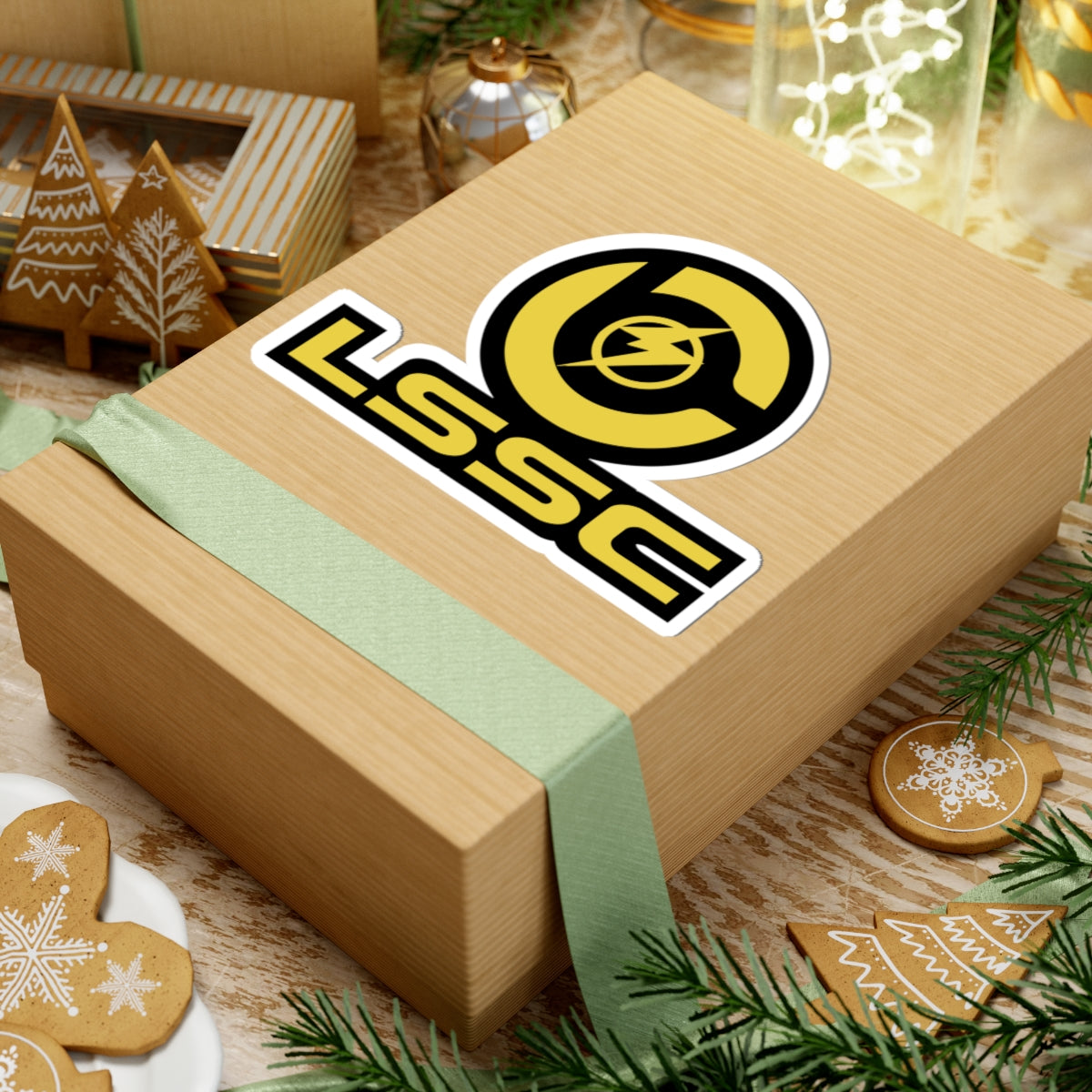 LSSC Stylish Kiss-Cut Stickers for Personalization, Laptop, Phone, Water Bottles, Gifts, Yellow and Black Design