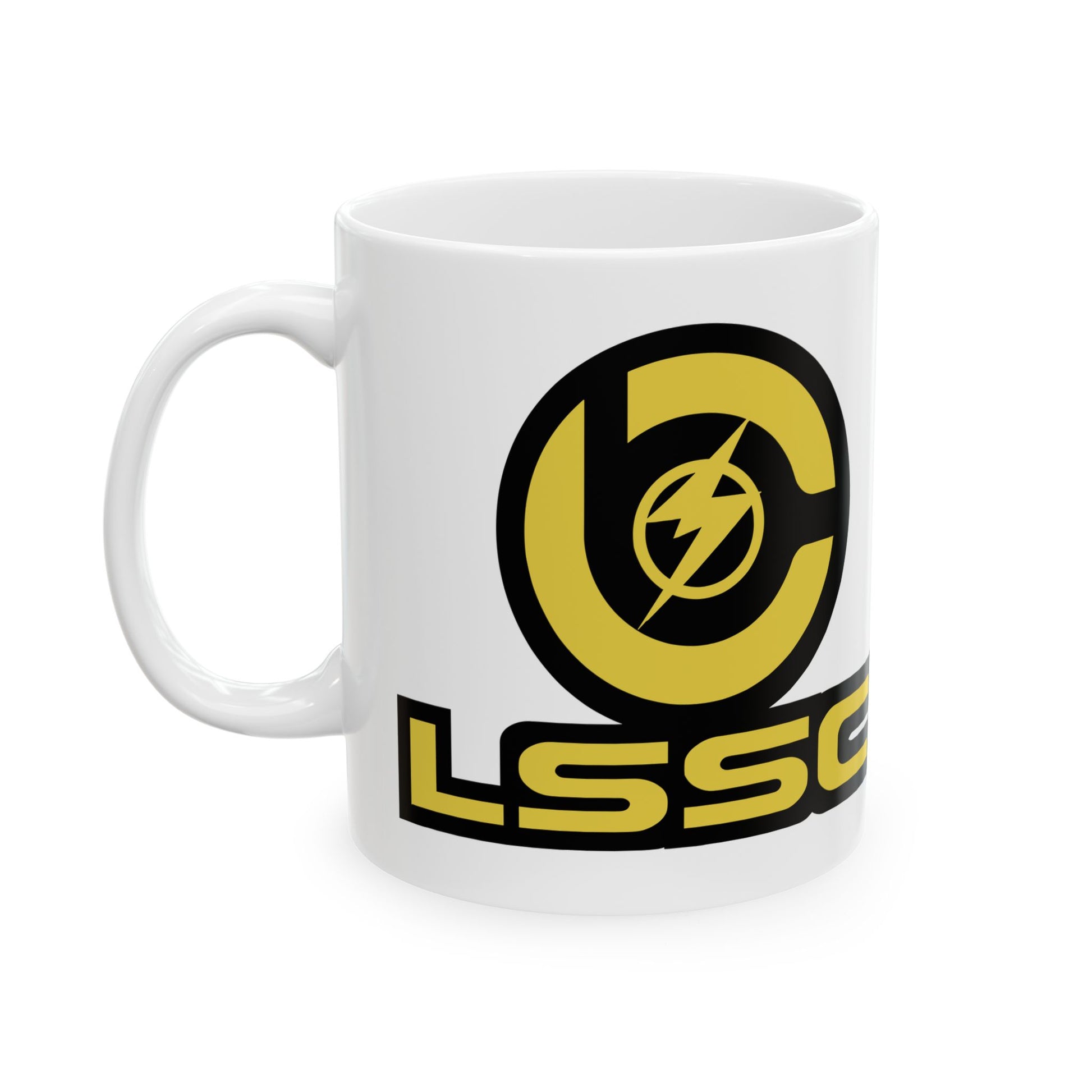 LSSC Ceramic Mug with Logo Design - Perfect for Coffee Lovers, Gifts, Home Office, Birthdays, Collectibles, Team Spirit