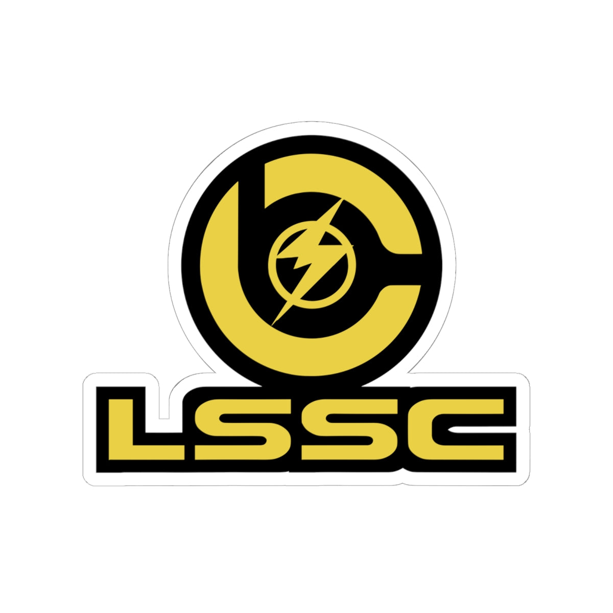 LSSC Stylish Kiss-Cut Stickers for Personalization, Laptop, Phone, Water Bottles, Gifts, Yellow and Black Design